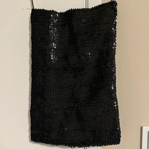 Black sequin top, XS